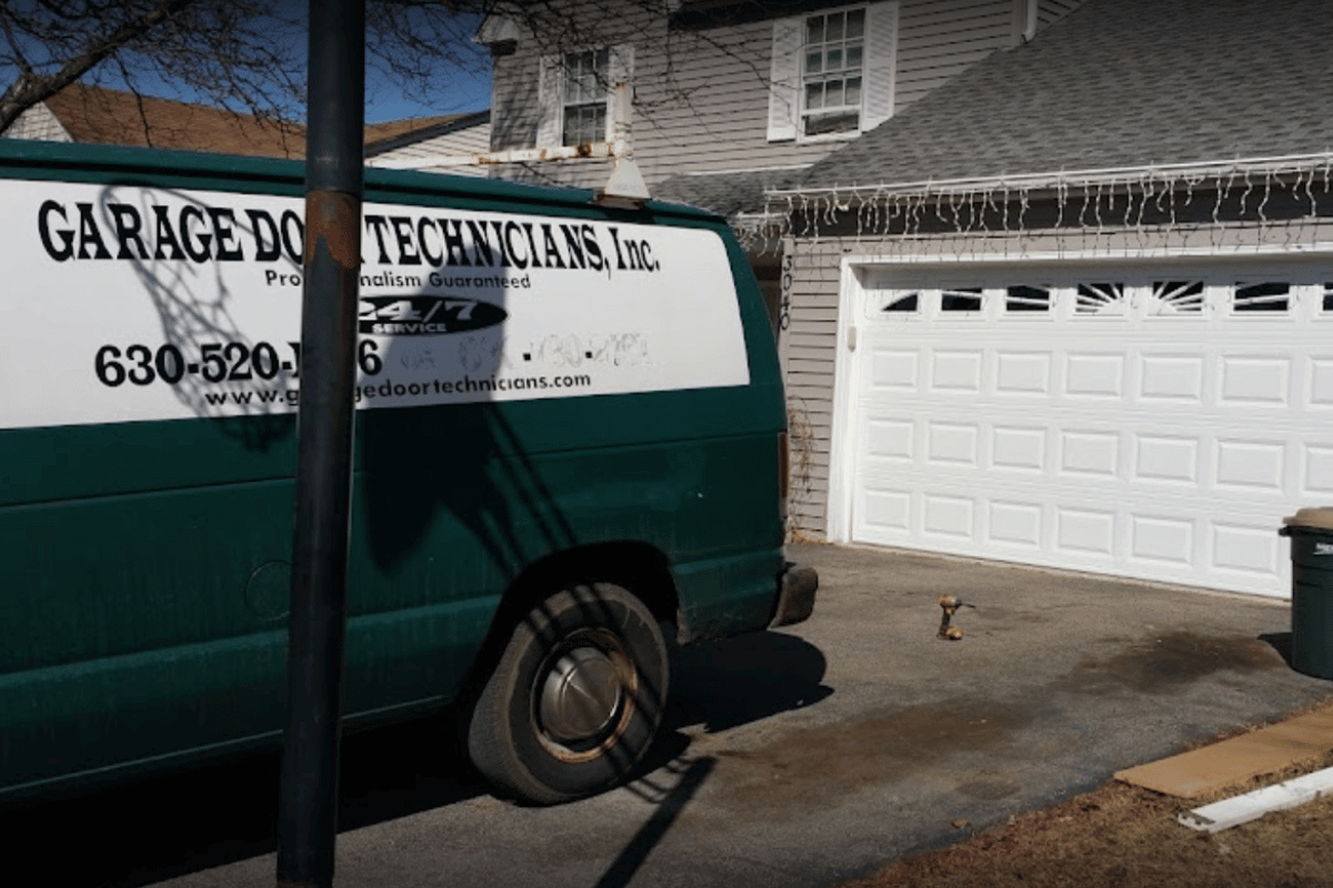 Commercial Garage Door Repair van